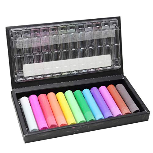 Kitpas Dustless School Art Chalk 12 Colors for Creative Fun