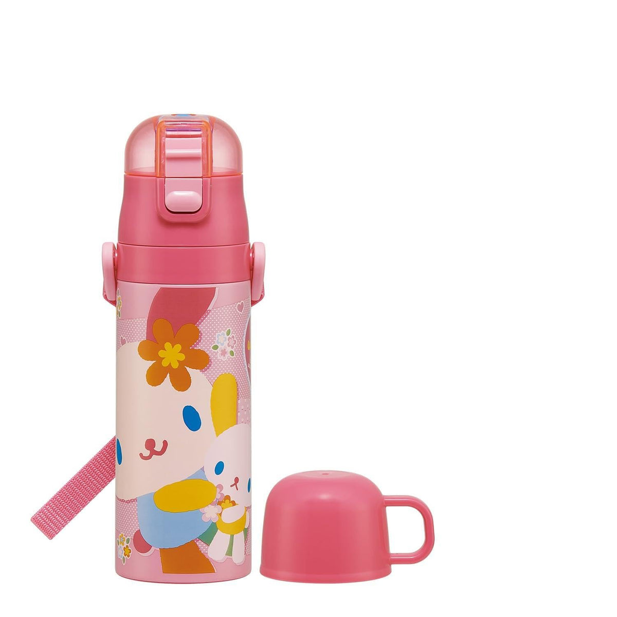 Skater Kids Water Bottle 2WAY Stainless Steel 470ml for Children