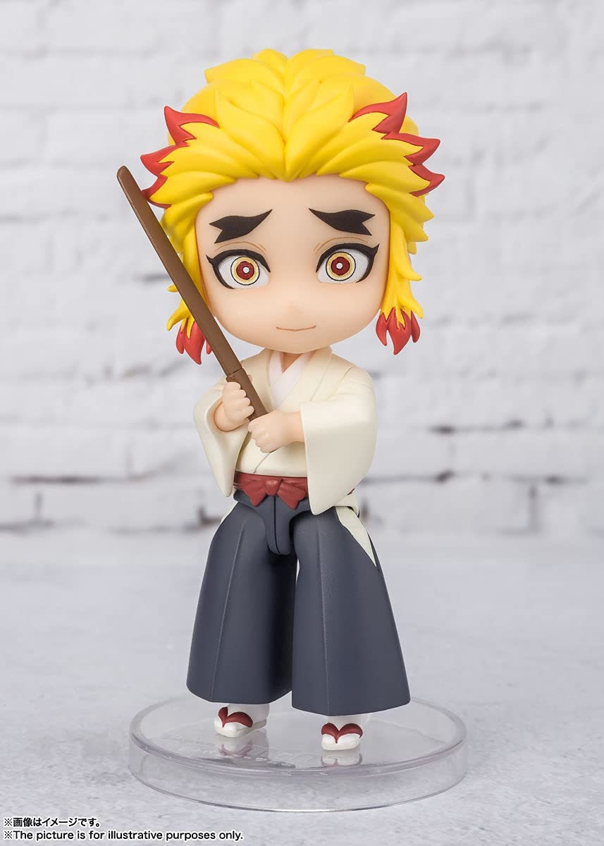 TAMASHII NATIONS Figuarts mini Demon Slayer Rengoku Senjuro PVC Figure 90mm