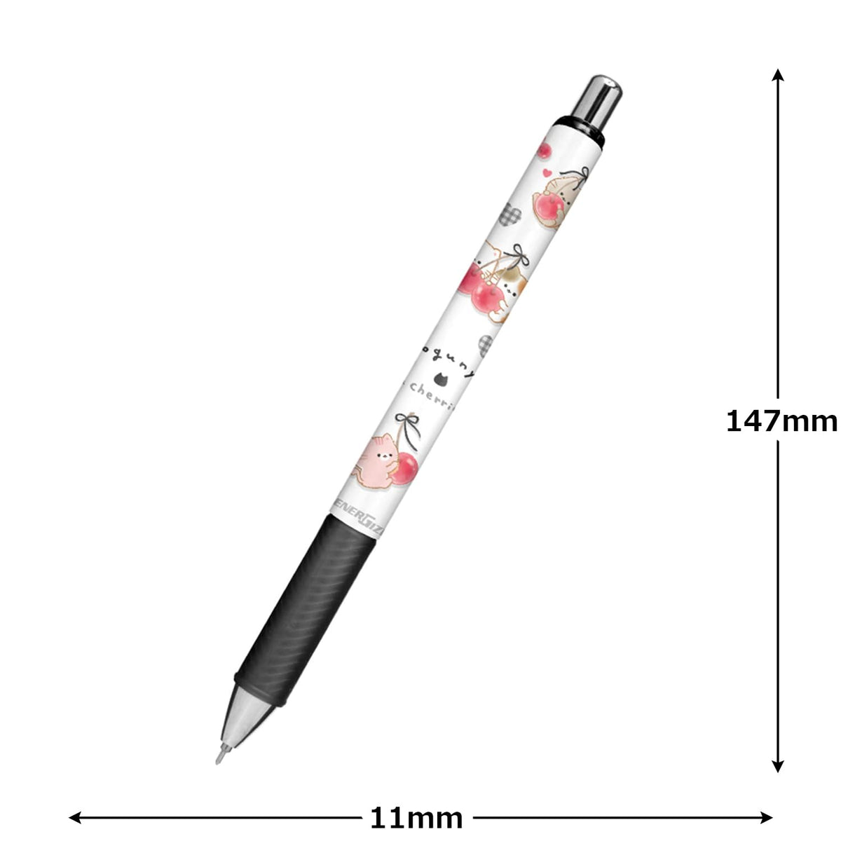 Kamiojapan Mechanical Pencil EnerGel Sharp Mogu Nyan Cherry 0.5mm