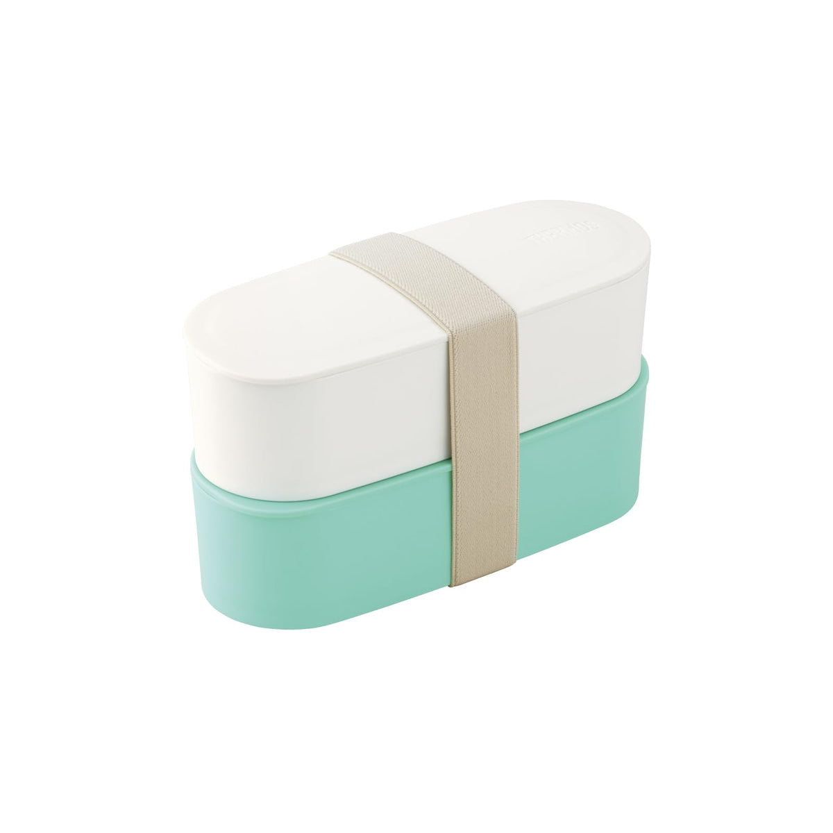 サーモス 弁当箱 2段 フレッシュランチボックス 600ml ミント スリムサイズ 食洗機対応 電子レンジ対応 DJT-601W MNT