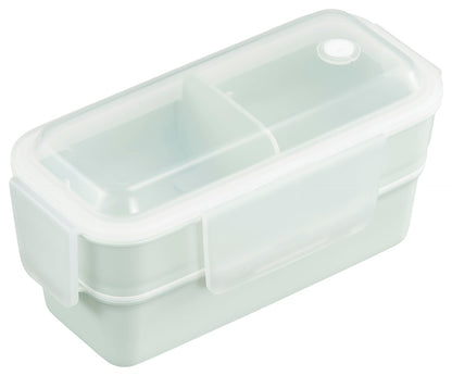 OSK Two-Tier Lunch Box Green with Dividers and Dishwasher Safe
