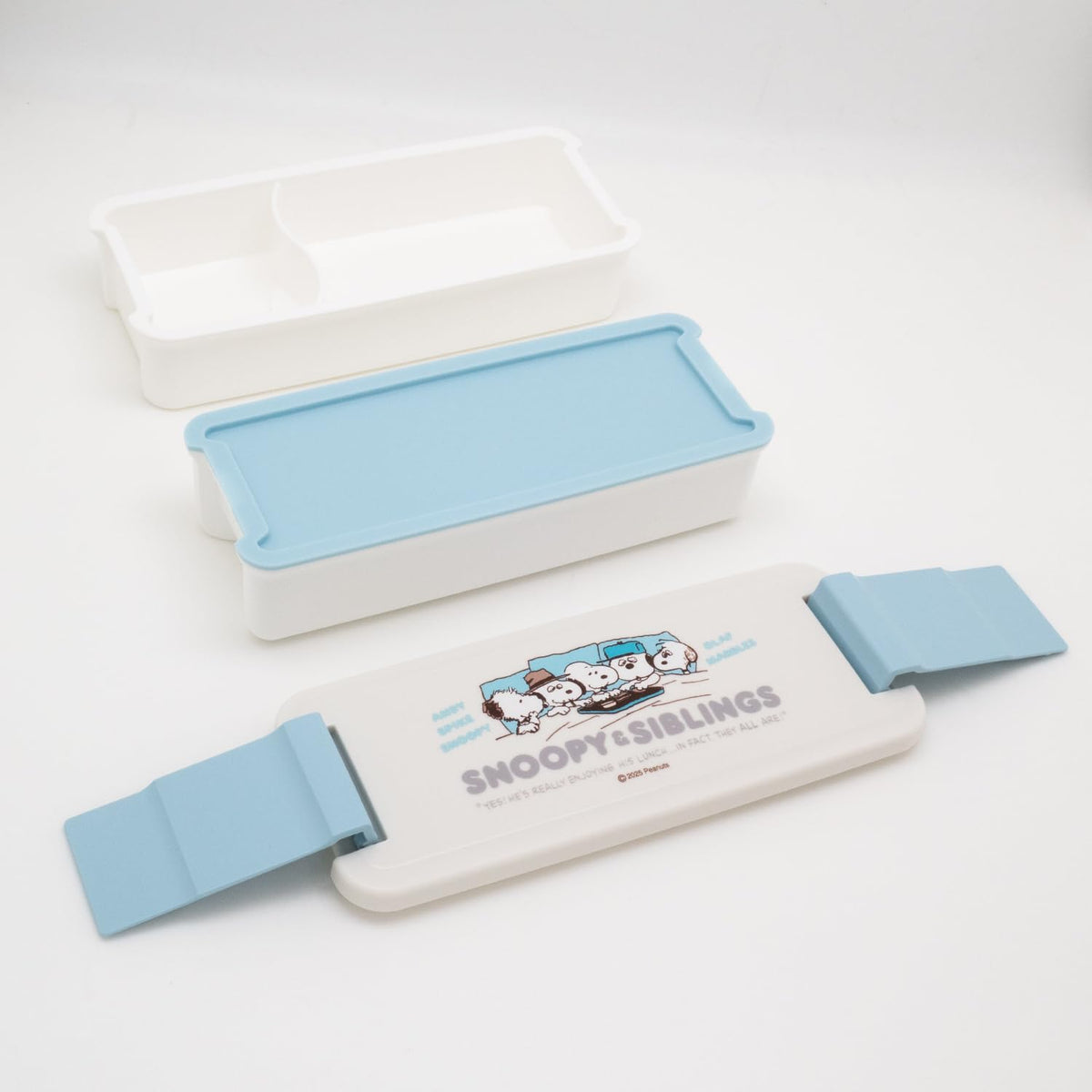 OSK Two-Tier Lunch Box with Divider Blue 340ml and 310ml