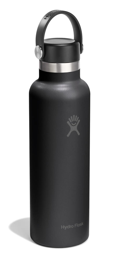 Hydro Flask Standard Mouth 21oz Water Bottle in Tonal Black