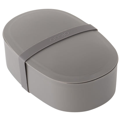 OSK Bento Box 650ml Easy to Clean Microwave and Dishwasher Safe Grey