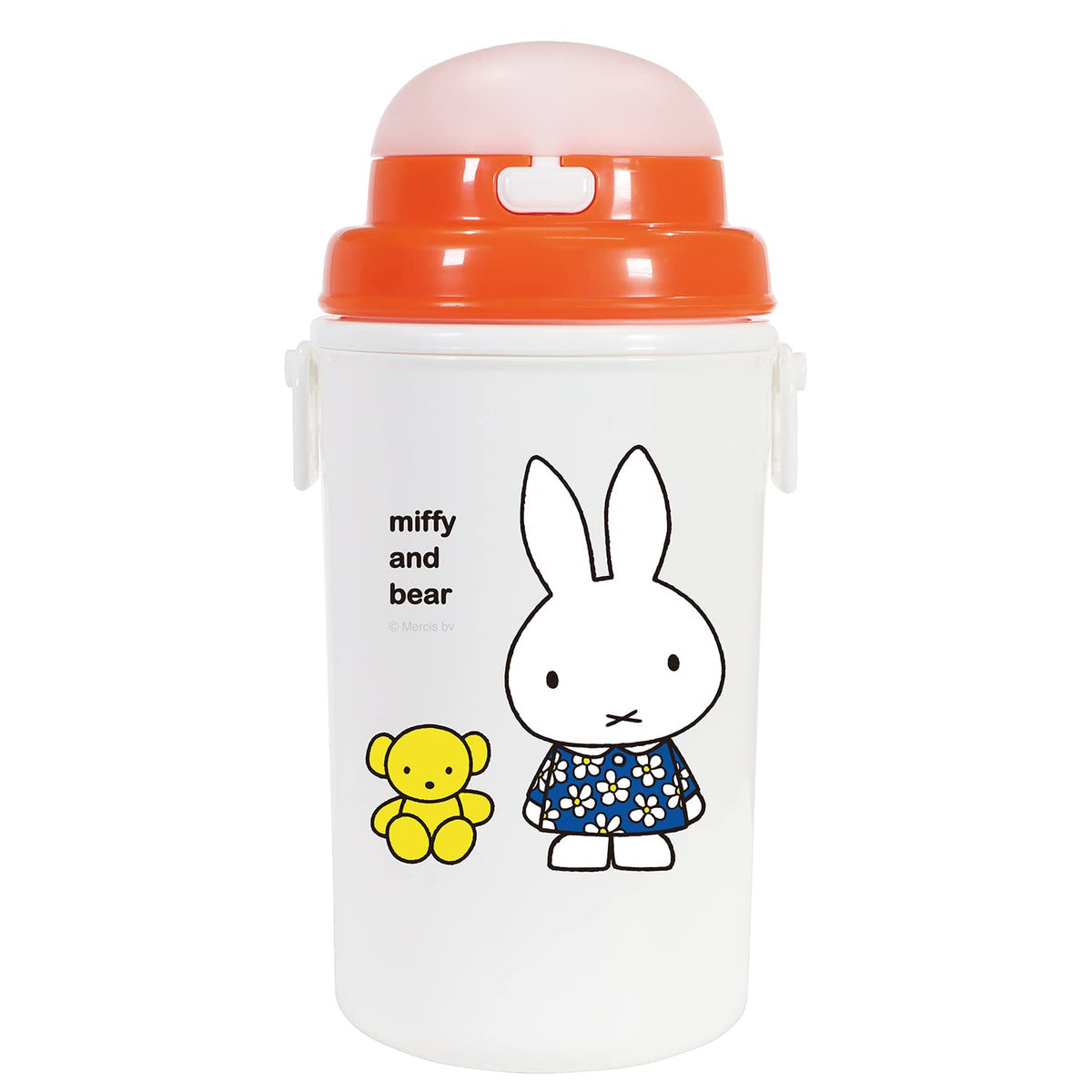 Kutsuwa Miffy Insulated Straw Bottle 450ml for Kids