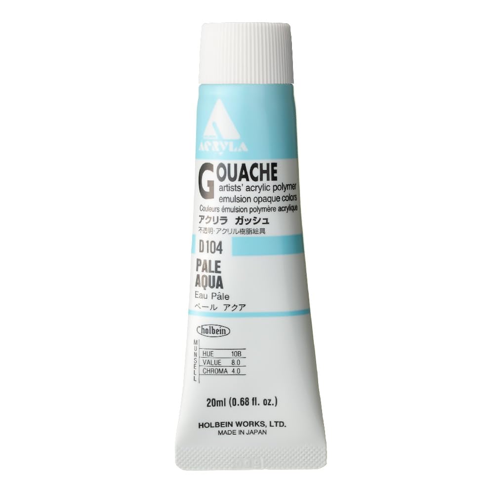 HOLBEIN Acrylic Gouache D104 Pale Aqua 20ml for Artists