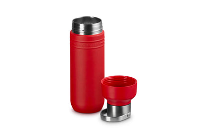 Le Creuset Insulated Bottle 500ml Cherry Red for On-the-Go Convenience