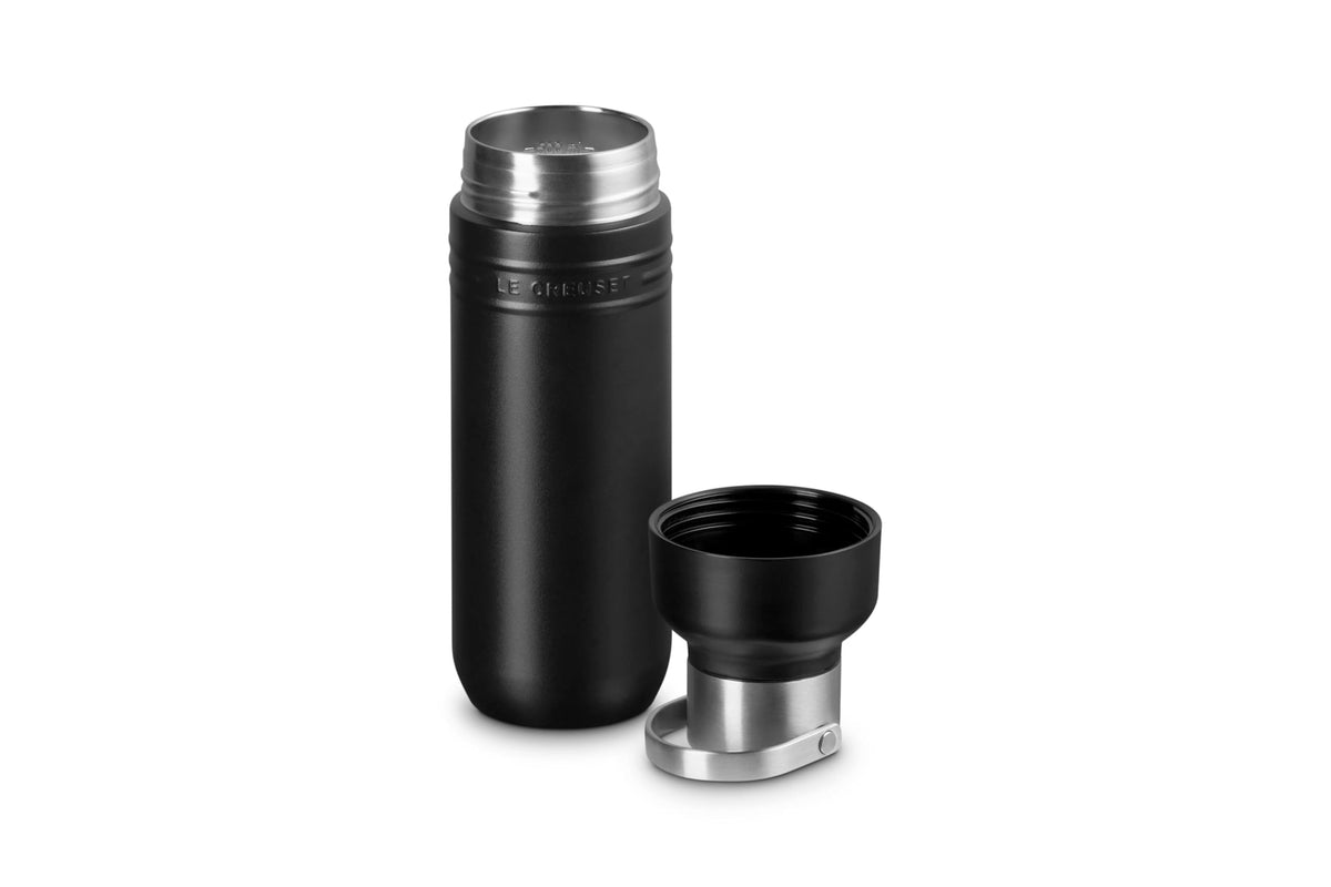 Le Creuset 500ml Bottle Vacuum Insulated Matte Black Water Bottle