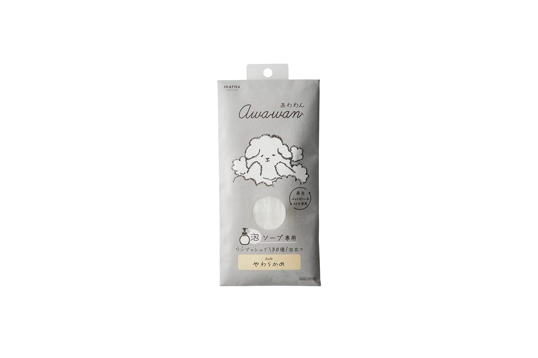 Marna Awawan Body Towel for Foaming Soap Soft White