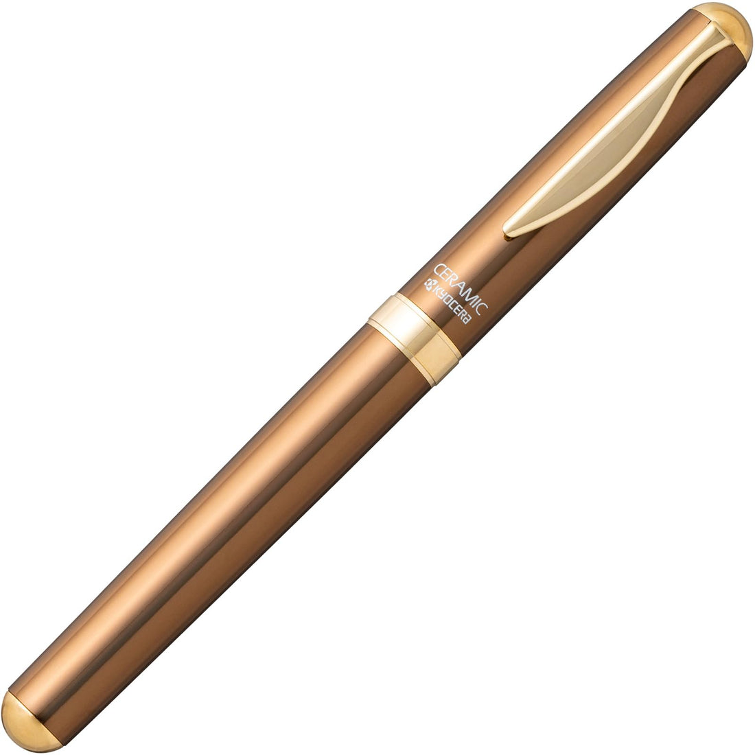 Kyocera Ceramic Ballpoint Pen Smooth Writing Brown