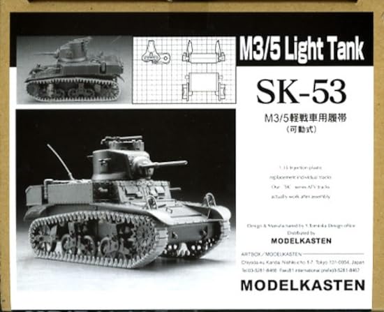 Model Kasten 1/35 M3/4 Light Tank Movable Track Model Parts