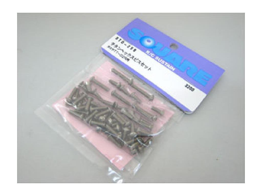 TAMIYA Square Titanium Hex Screw Set for TT-02R Model Kits