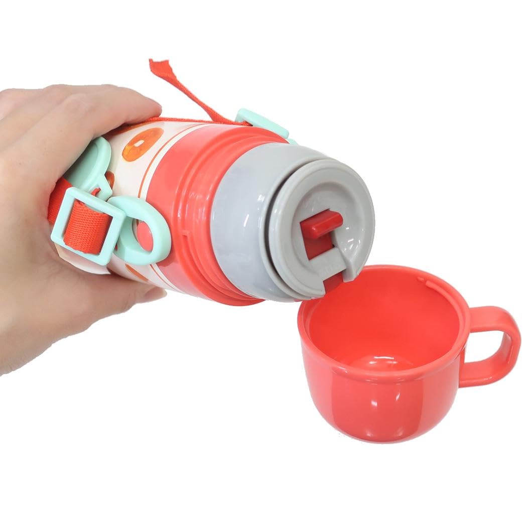 Skater Kids Water Bottle 2-Way 470ml with Cup for Boys and Girls