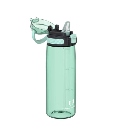 Super Sparrow Water Bottle 750ml BPA-Free with Straw