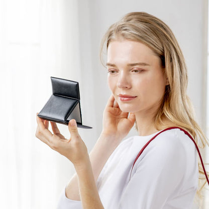 Napua Mirror Compact Makeup Mirror with True Skin Reflection Black