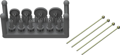 Master 1/72 Scale Model Width Pole Set for German Vehicles