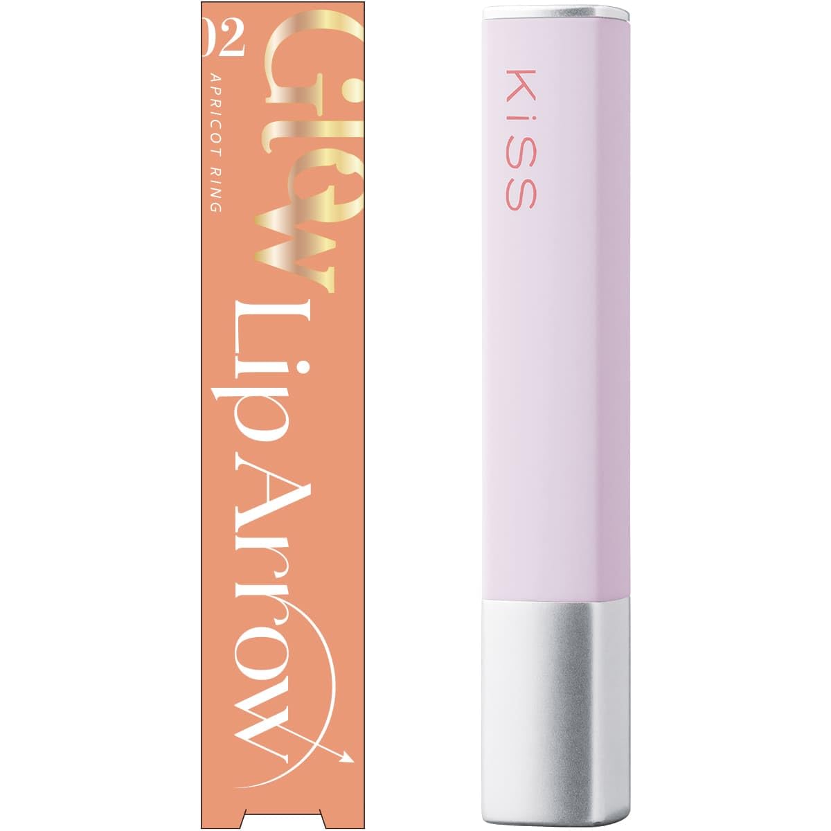 KiSS Lip Arrow Glow 02 Apricot Ring Hydrating Lip Color