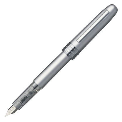 PLATINUM Plaisir Fountain Pen Ice White Medium Nib
