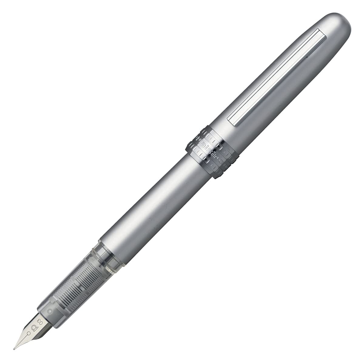 PLATINUM Plaisir Fountain Pen Fine Point Ice White