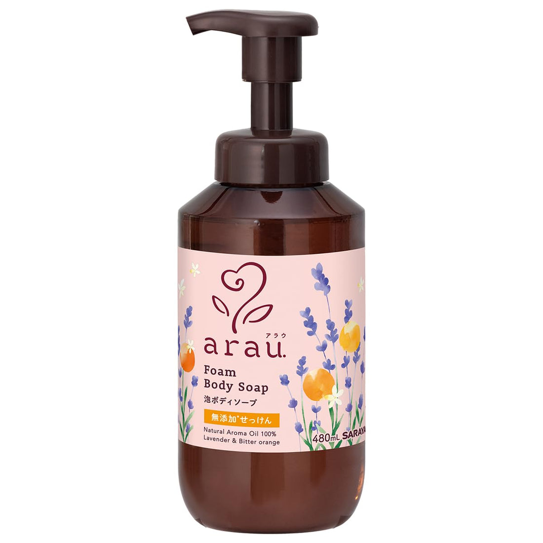 Saraya Arau Foaming Body Soap 480mL Gentle Cleansing