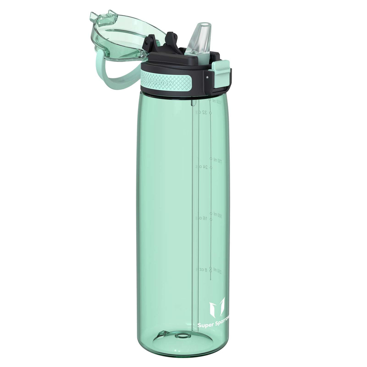 Super Sparrow Water Bottle 1L BPA-Free with Straw for Hydration