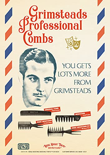 GRIMSTEADS Mesh Comb for Barbershop and Salon Use
