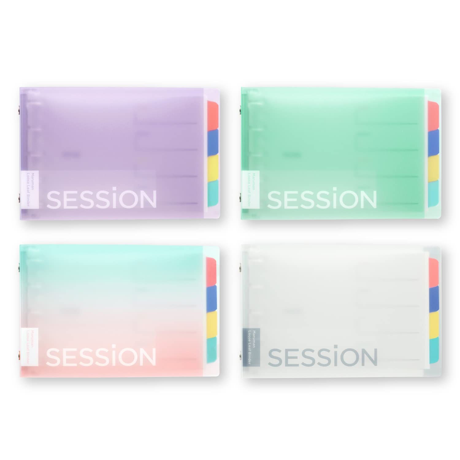 Maruman Loose Leaf Binder Mini Size 5 Ring Gradient