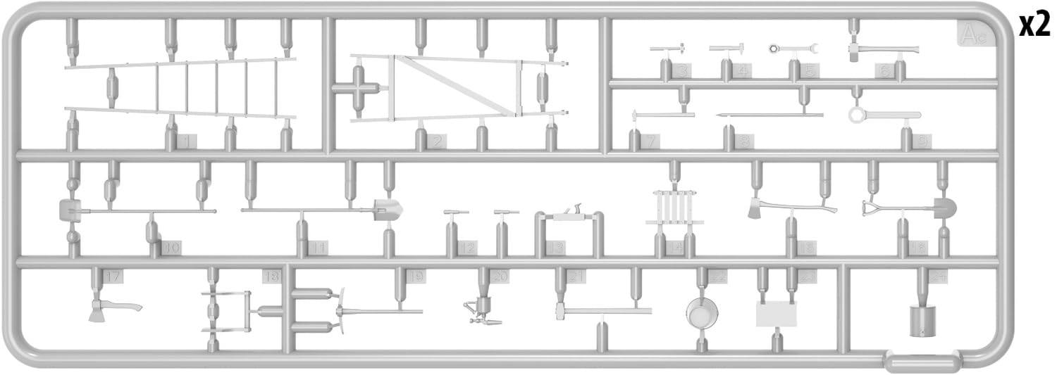 Miniart 1/48 Tool Set for Model Building and Crafting