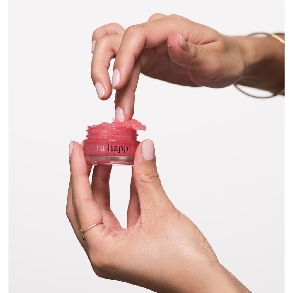 sara happ Pink Grapefruit Lip Scrub 14g for Smooth Lips