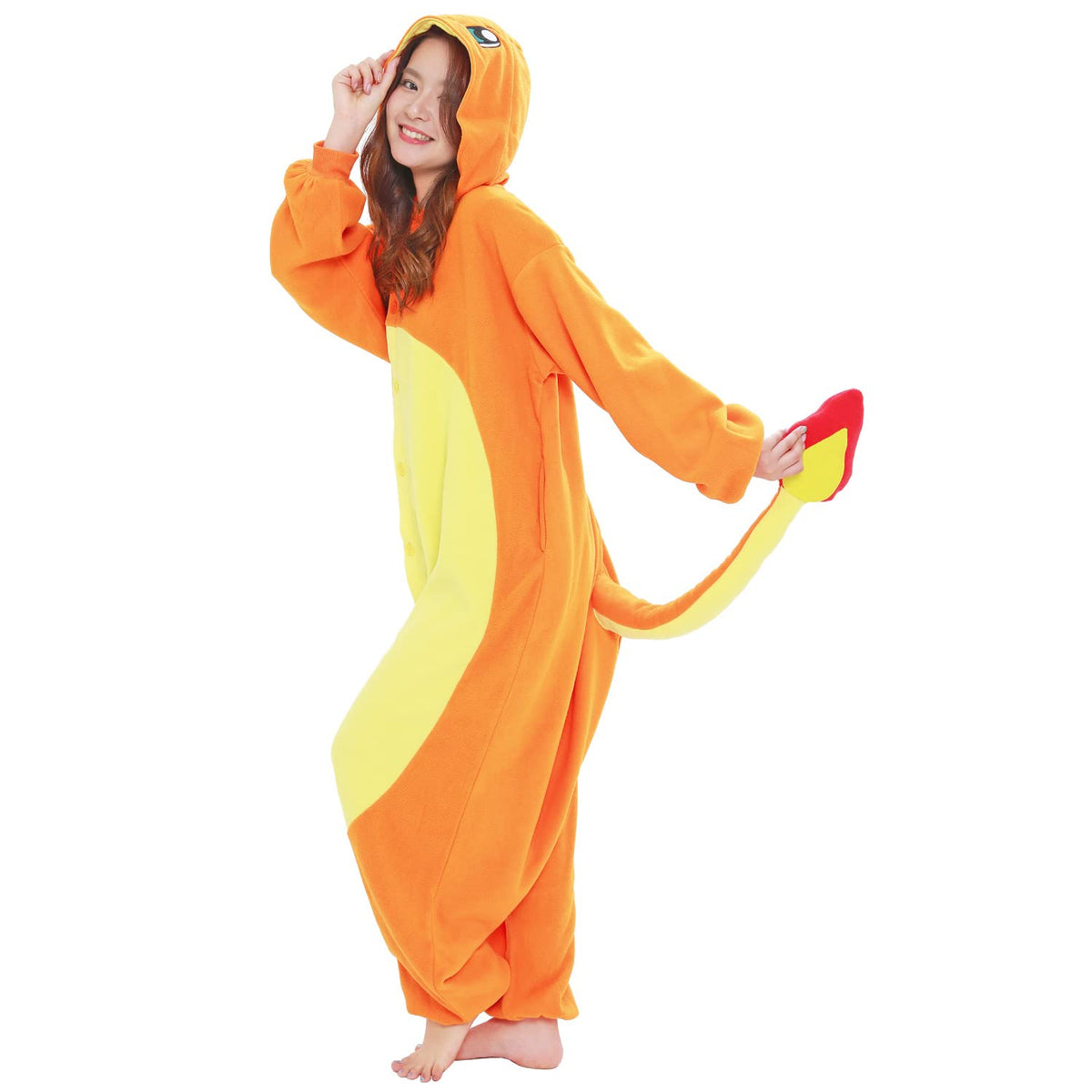 SAZAC Character Fleece Kigurumi for Pocket Monsters Charmander