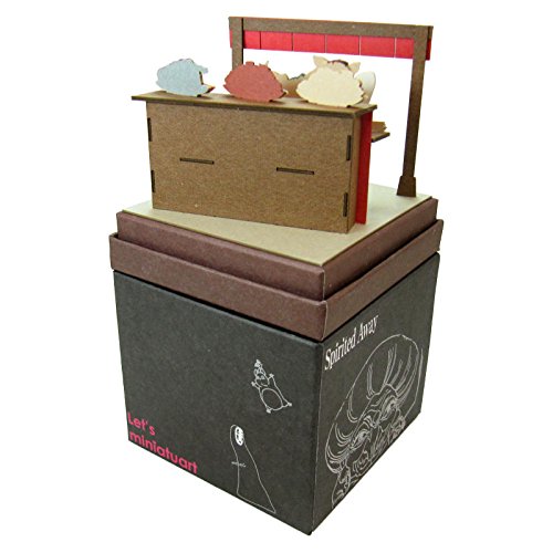 Sankei Studio Ghibli Mini Paper Craft of Spirited Away Parents Pig Transformation