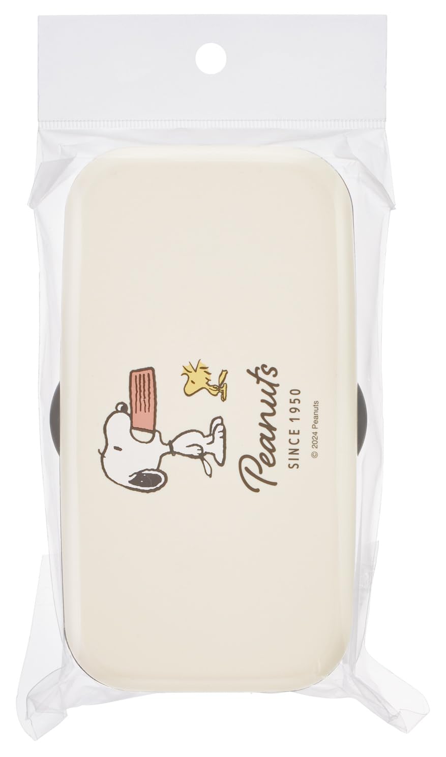 スケーター(Skater) バイオマス 箸付 弁当箱 ランチボックス 600ml ランチベルト付 食洗機対応 電子レンジ対応 日本製 スヌーピー バッジ PLB6HB-A