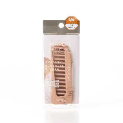 MAPEPE Compact Pocket Comb Latte Beige for Effortless Styling