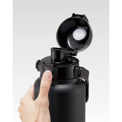 Skater Stainless Steel Direct Bottle with Handle 1000ml Black