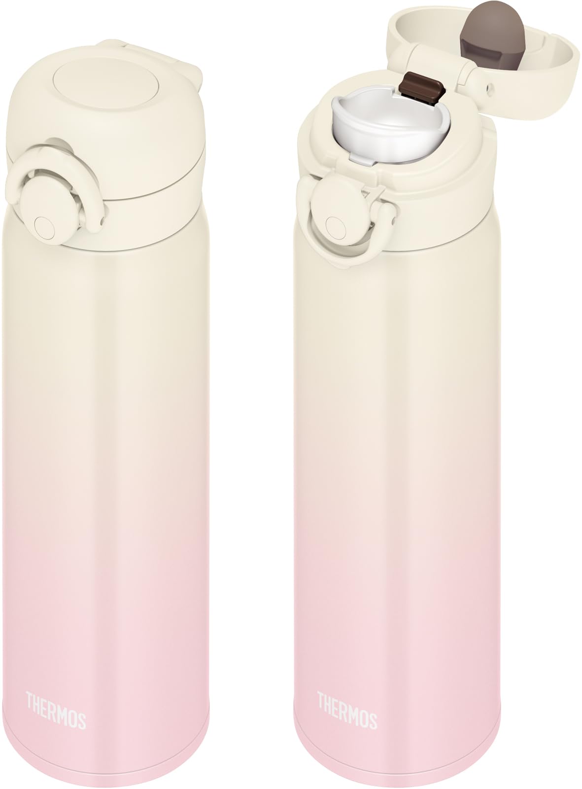 THERMOS Vacuum Insulated Travel Mug 500ml Ivory Pink Lightweight Design