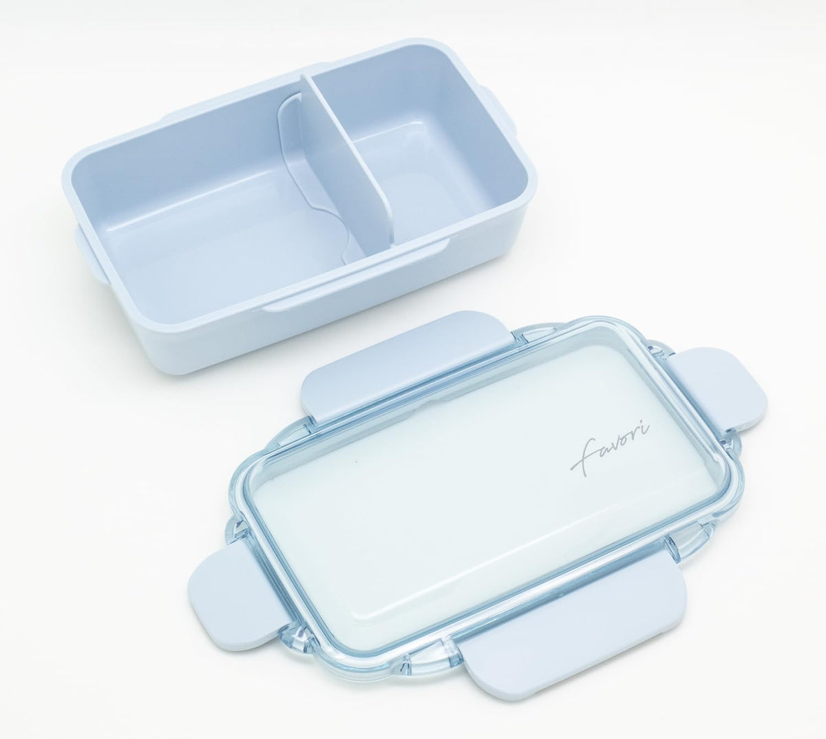 OSK DISH UP LUNCH Box Blue with Compartments for Easy Meal Prep