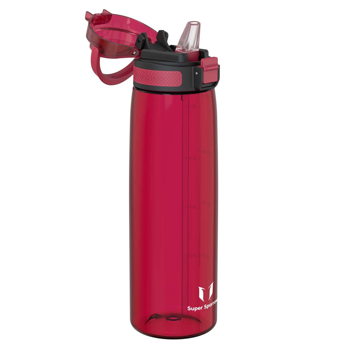 Super Sparrow Water Bottle 1L with Straw BPA-Free Tritan Design
