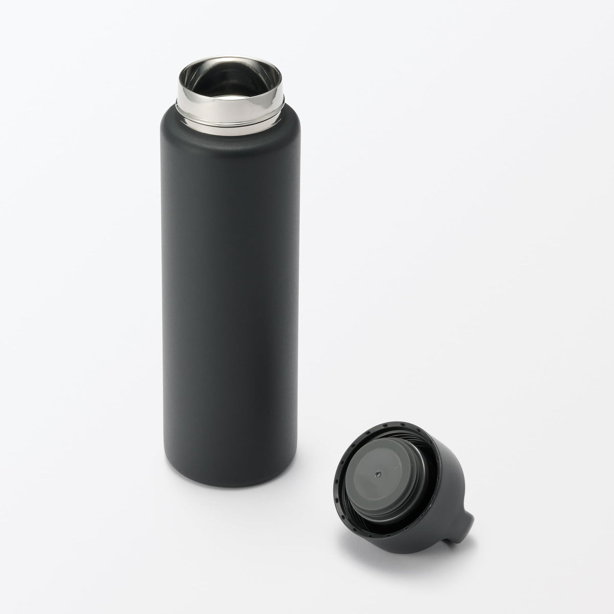 MUJI Vacuum Insulated Bottle with Handle 750mL Black
