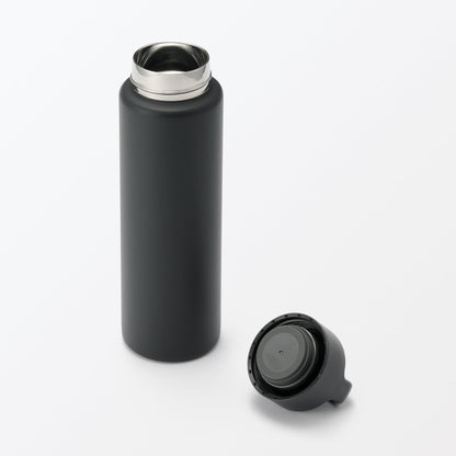 MUJI Vacuum Insulated Bottle with Handle 750mL Black