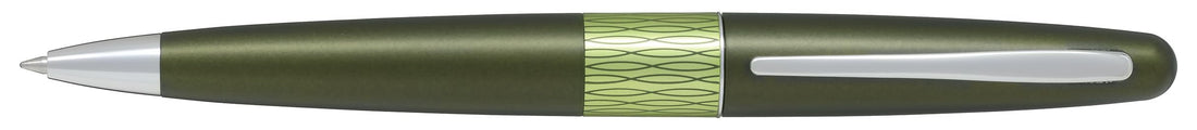 PILOT Cha no Megumi Cocoon Oil-Based Ballpoint Pen, Green Tea Motif, Deep Green, 0.7 mm, Twist-Action