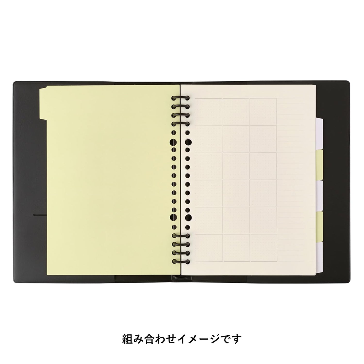 NOLTY kukuru A5 Index Sheet Yellow for Organized Note Taking
