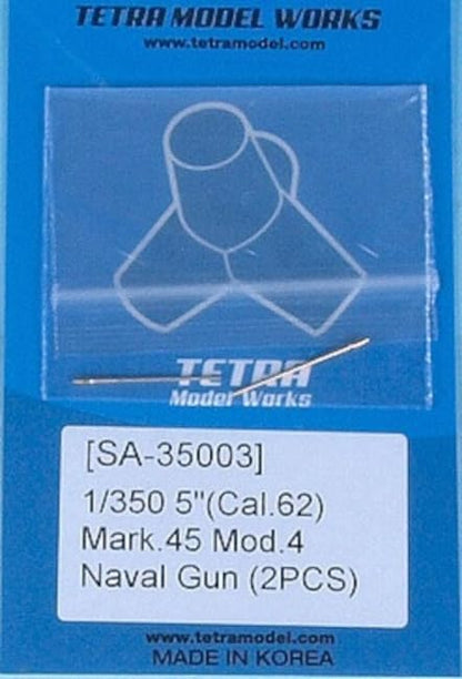 Tetra Model 1/350 Scale Mark 45 5 Inch Gun Barrel Parts Set
