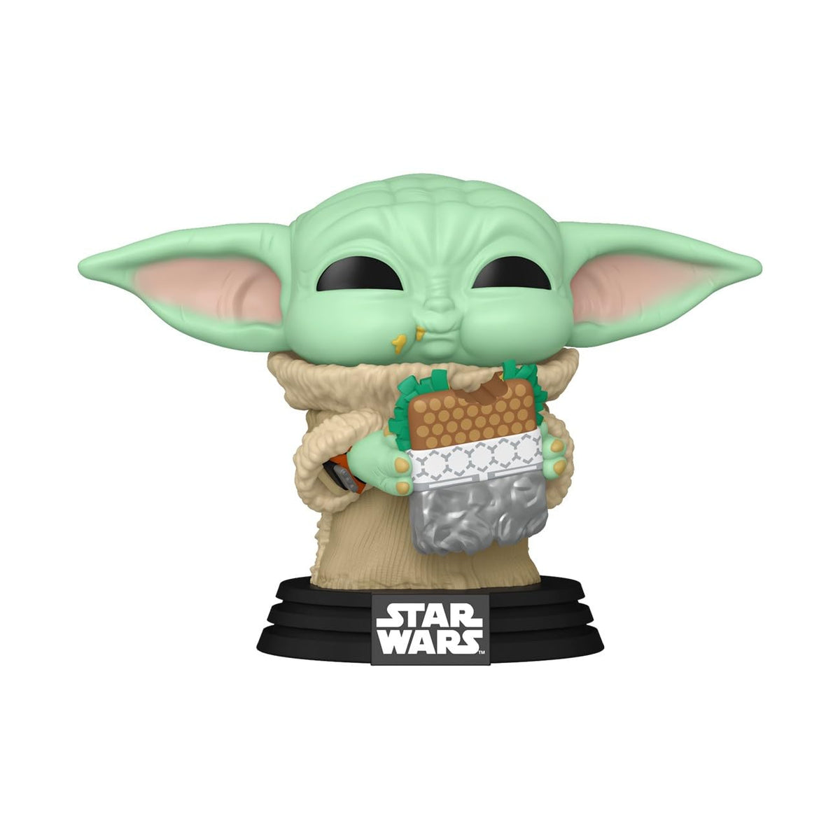 Funko Pop! Vinyl Figure of The Mandalorian and Grogu with Flat Meat Fry
