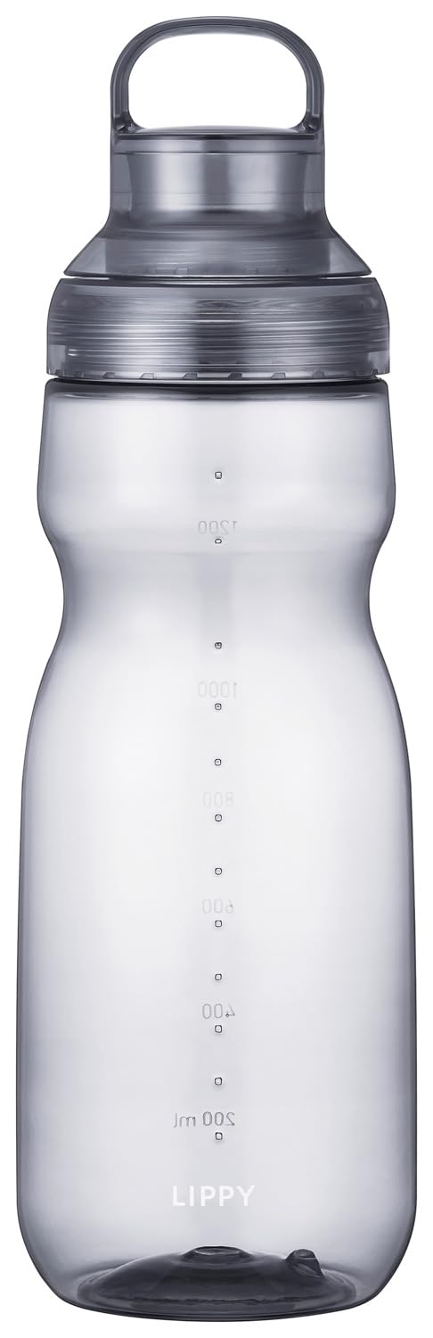 OSK LIPPY Water Bottle 1500mL Lightweight Gray Japanese Design