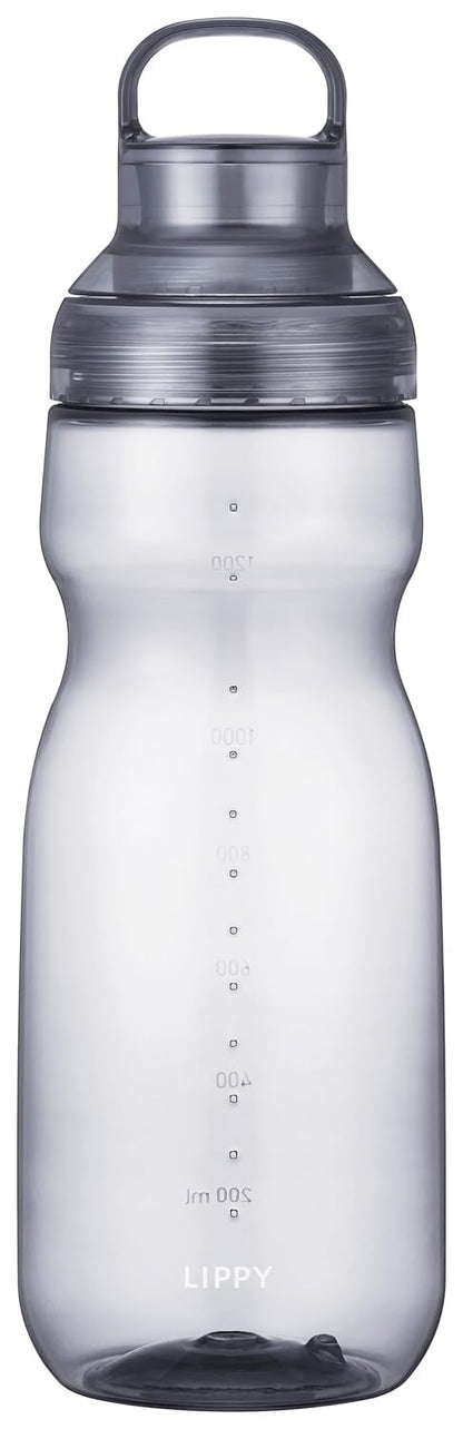 OSK LIPPY Water Bottle 1500mL Lightweight Gray Japanese Design