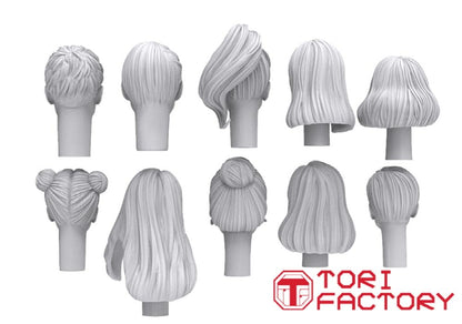 Tori Factory Modern Head Set 1/35 Scale 10 Pieces for Model Kits