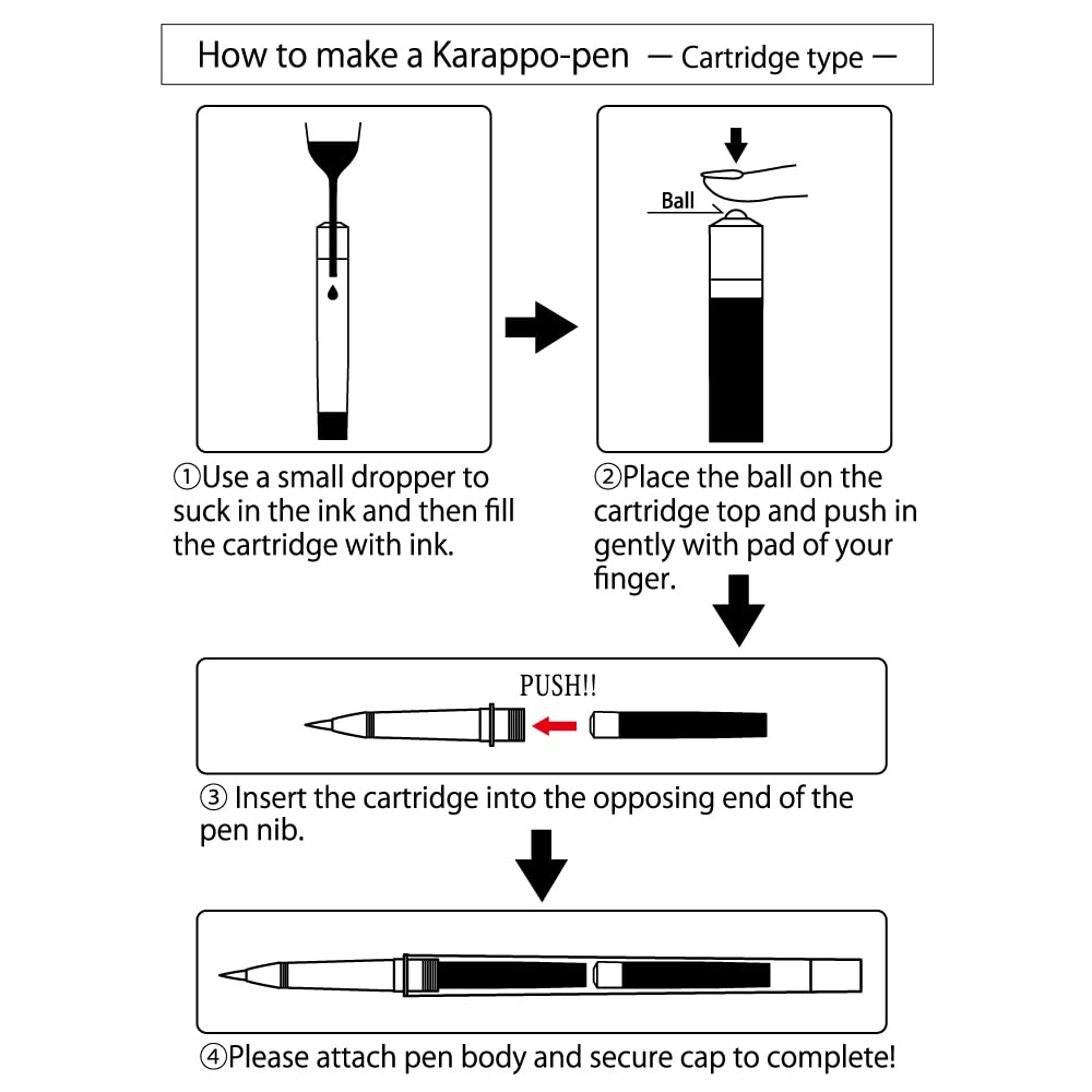 Kuretake Empty Pen Container for Fine Brush Cartridge ECF160-601