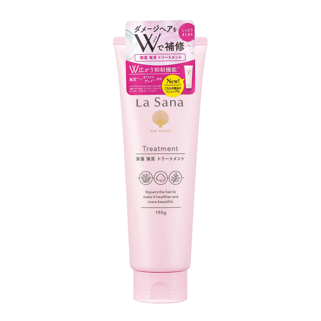 La Sana Seaweed Mud Treatment 190g with Refreshing Rosehip Scent