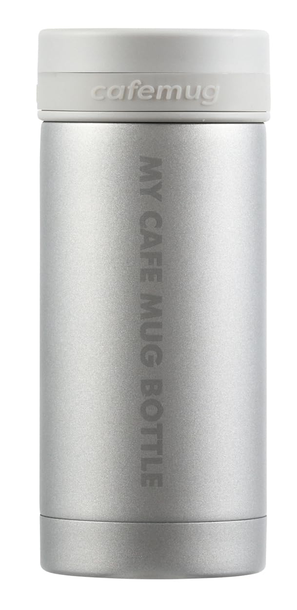 Paarukinzoku Slim Stainless Steel Vacuum Insulated Mug Bottle, Matte Silver 200ml